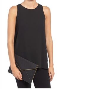 Rebecca Minkoff Leo Saffiano Leather Clutch